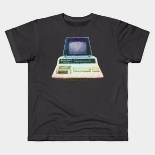 Low Poly Commodore with Gradient Colored Edges Kids T-Shirt